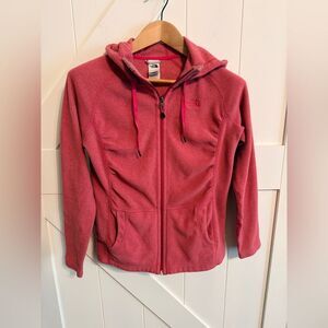 The North Face Full Zip Up Hooded Jacket Women’s Small Pink Polartec Classic